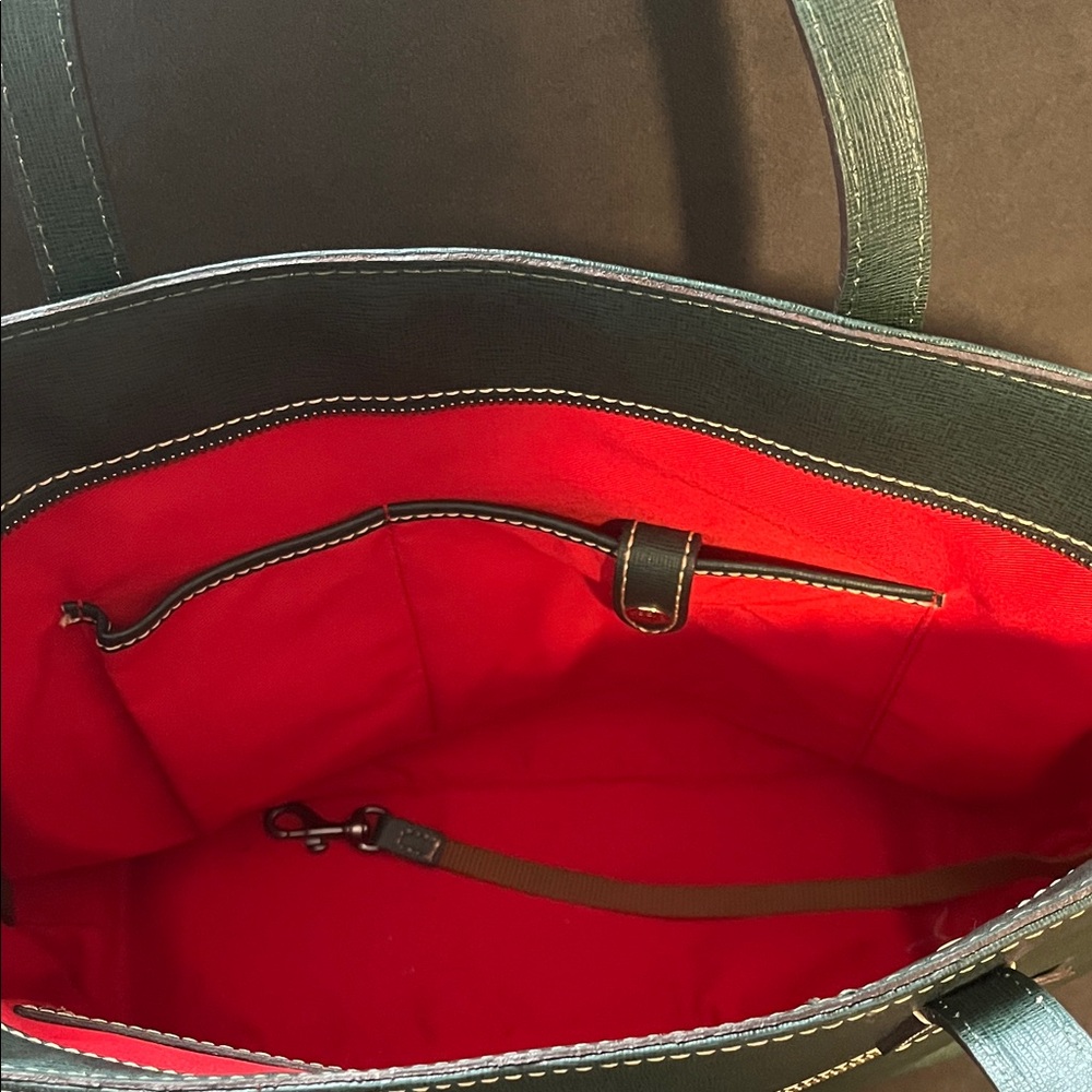 Dooney & Bourke Forest Green Tote - Picture 3 of 5